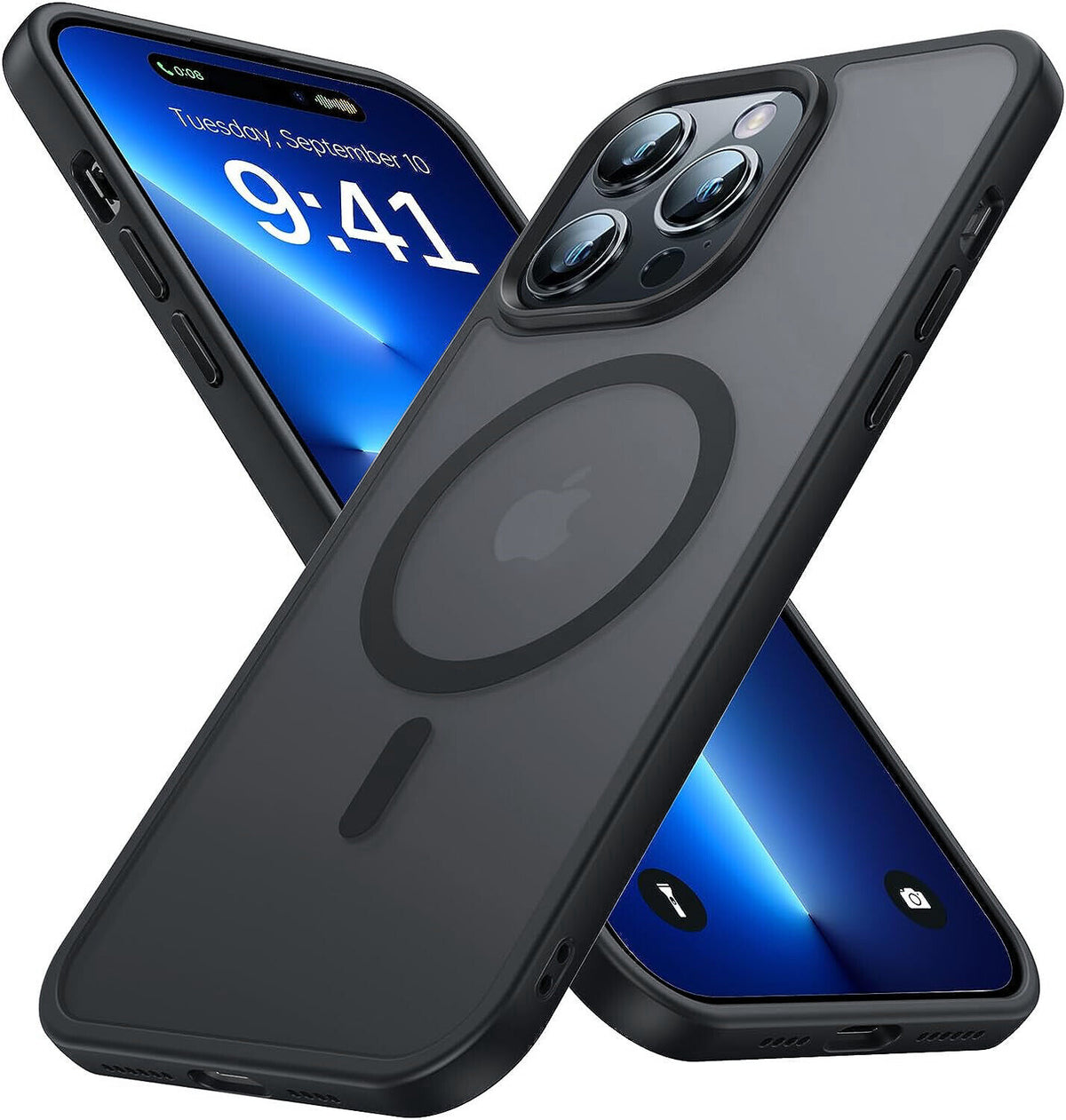 iPhone frosted case with MagSafe and shockproof design