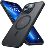 iPhone frosted case with MagSafe and shockproof design