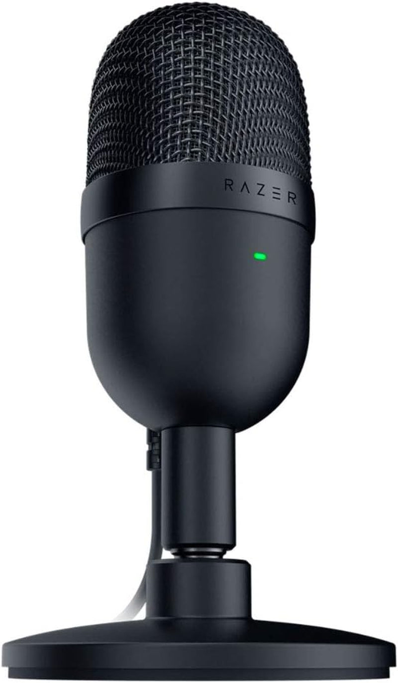 Seiren Mini USB Condenser Microphone: for Streaming and Gaming on PC - Professional Recording Quality - Precise Supercardioid Pickup Pattern - Tilting Stand - Shock Resistant - Classic Black