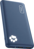 Portable 10000mAh USB-C power bank, slim and light design