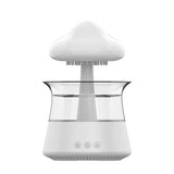 Ultrasonic aromatherapy humidifier with colorful rain diffuser lamp
