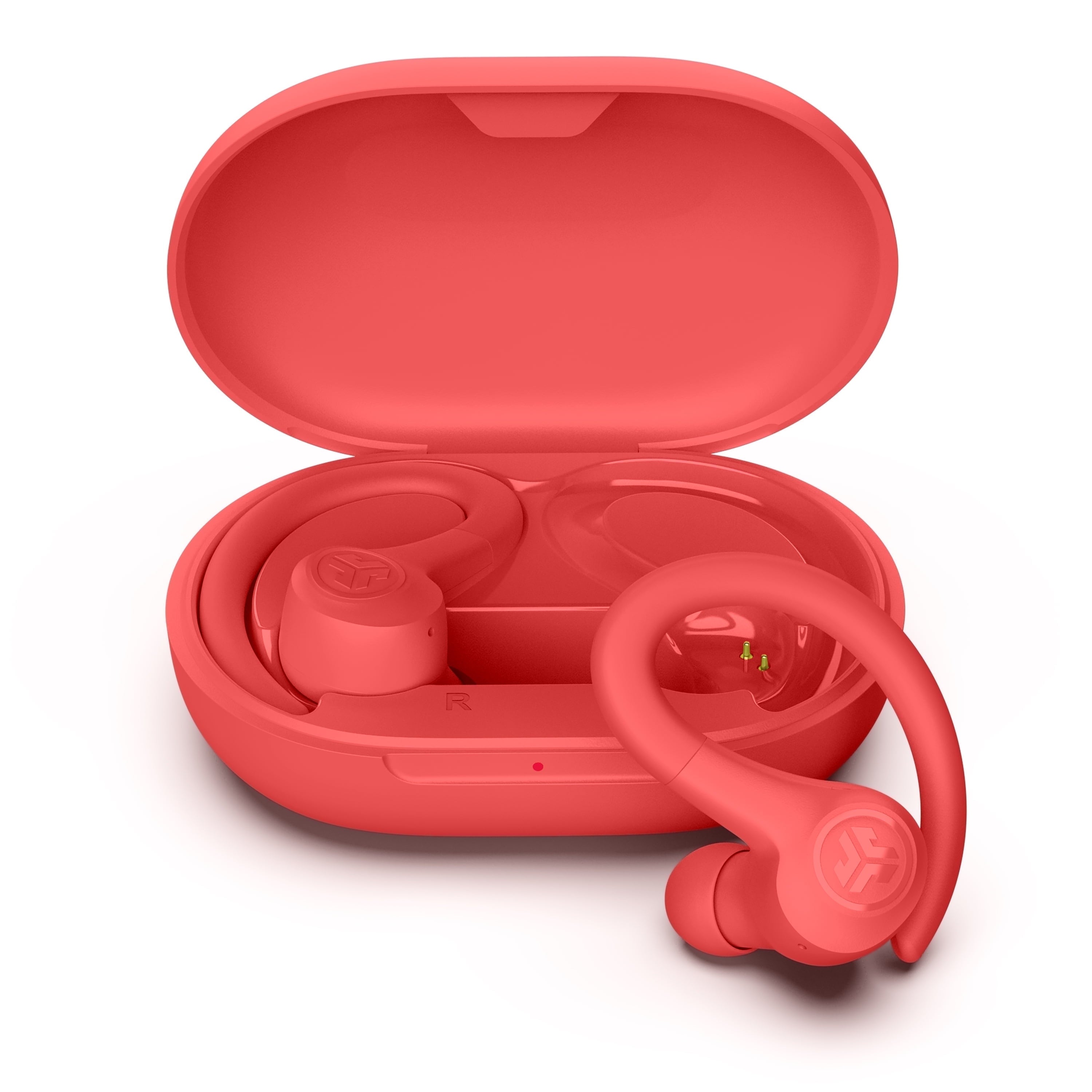 Go Sport+ Wireless Workout Earbuds, 35 Hr Playtime, Secure Earhook, Custom Sound & Controls, Coral
